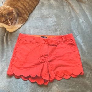 J Crew scallop hem shorts
